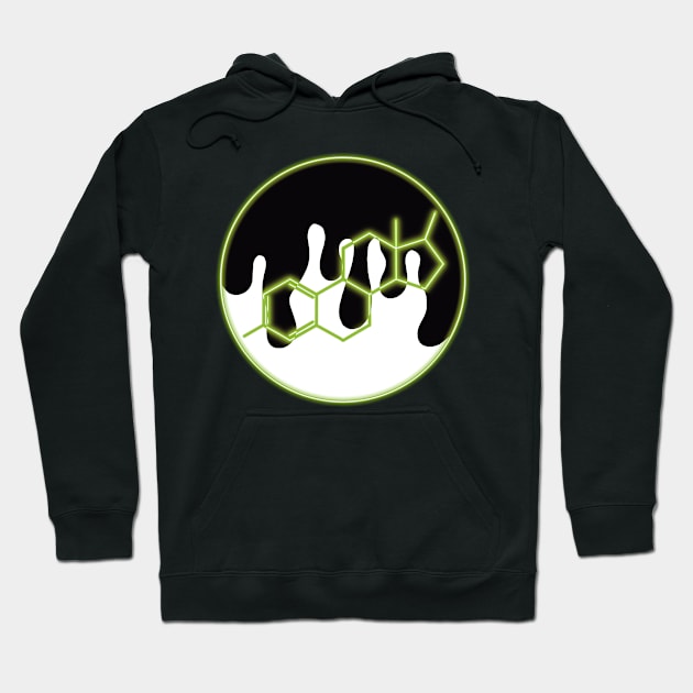 Neon Estrogen Chemical Structure: Green Hoodie by TrustyTransgender